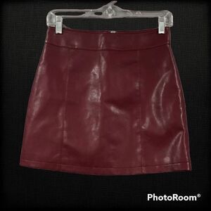 Forever21 Faux Leather High Rise Mini Skirt